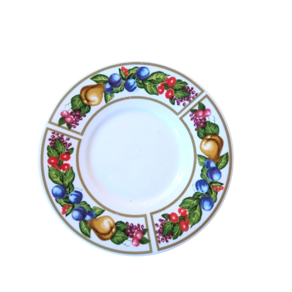 Tabletop Unlimited Tivoli Gardens 6 1/4" Saucer, Bread or Dessert Plate